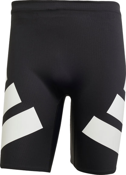 adidas Adizero Road To Records Mens Short Running Tights - Black