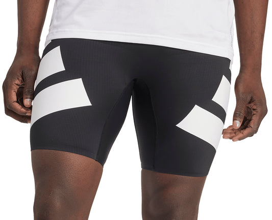 adidas Adizero Road To Records Mens Short Running Tights - Black