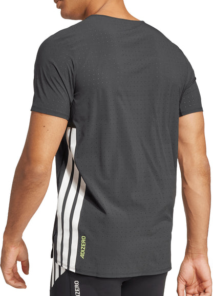 adidas Adizero Short Sleeve Mens Running Top - Black