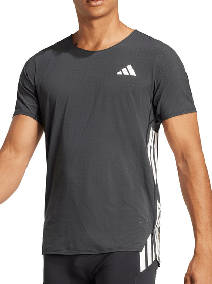 adidas Adizero Short Sleeve Mens Running Top - Black