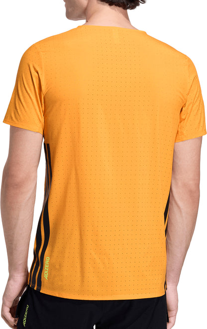 adidas Adizero Short Sleeve Mens Running Top - Orange
