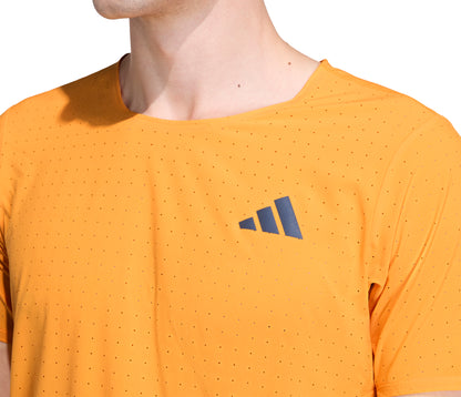 adidas Adizero Short Sleeve Mens Running Top - Orange