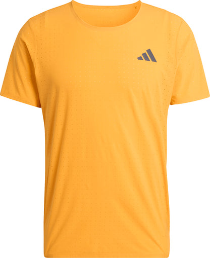 adidas Adizero Short Sleeve Mens Running Top - Orange
