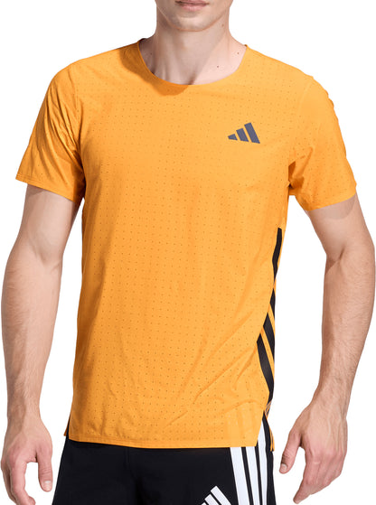 adidas Adizero Short Sleeve Mens Running Top - Orange