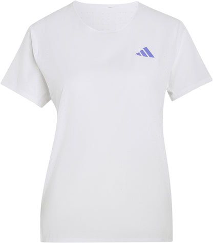 adidas Adizero Short Sleeve Womens Running Top - White