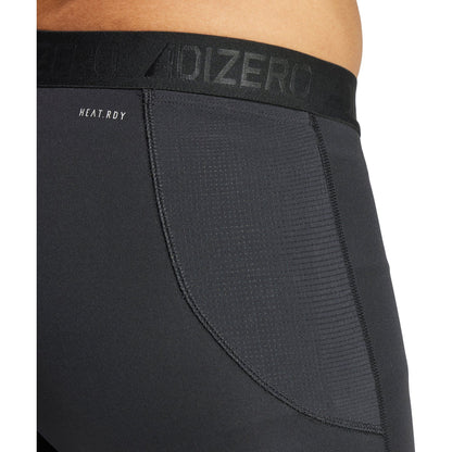 adidas Adizero Mens Short Running Tights - Black