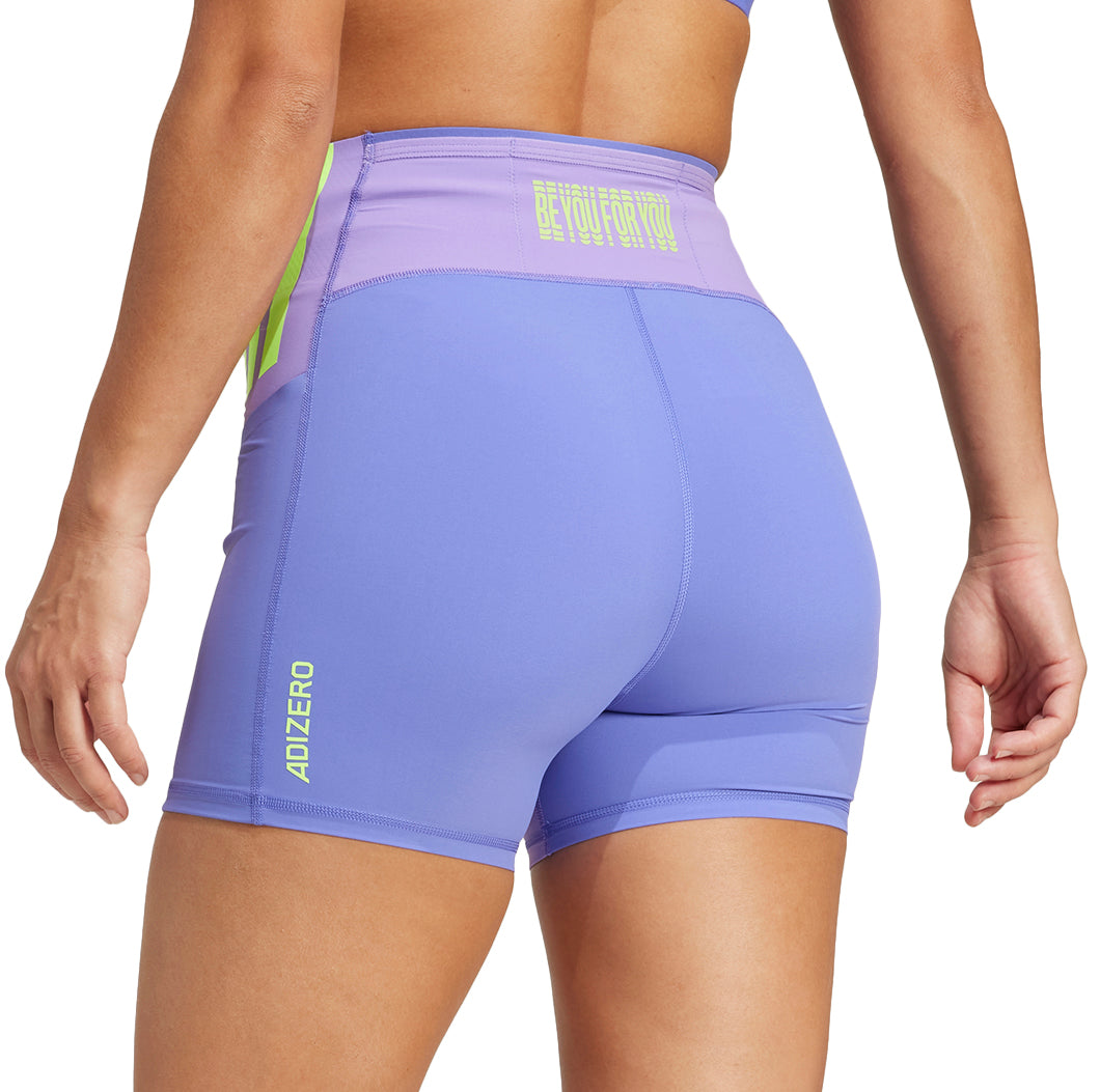 adidas Adizero Womens Short Running Tights - Purple – Start Fitness