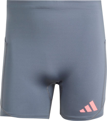 adidas Adizero 7 Inch Mens Short Running Tights - Grey