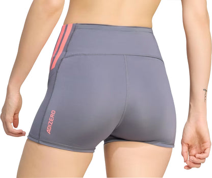 adidas Adizero 3 Inch Womens Short Running Tights - Grey