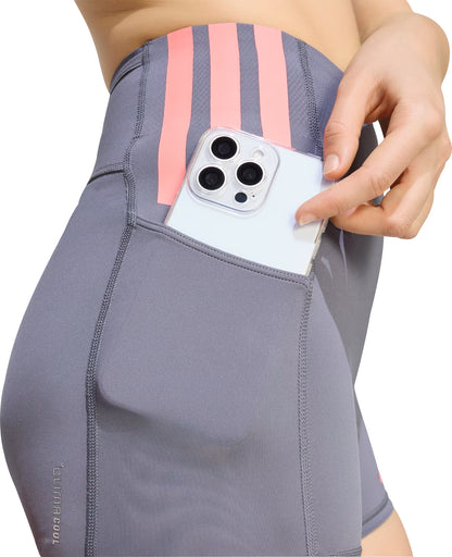 adidas Adizero 3 Inch Womens Short Running Tights - Grey