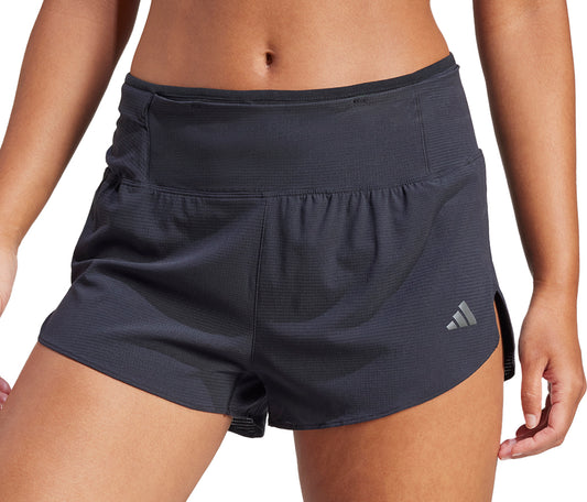 adidas Adizero Womens Split Running Shorts - Black