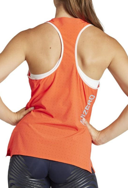 adidas Adizero Womens Running Vest Tank Top - Red