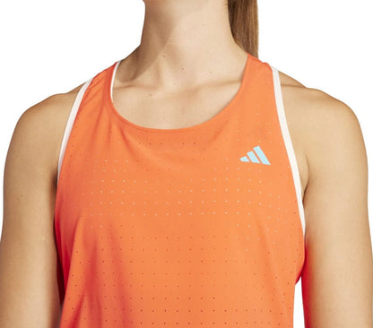 adidas Adizero Womens Running Vest Tank Top - Red