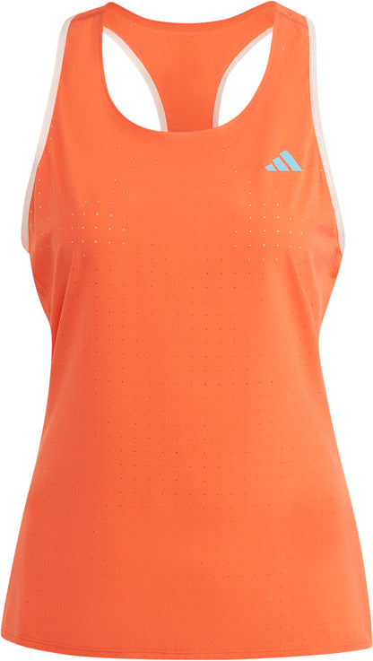 adidas Adizero Womens Running Vest Tank Top - Red
