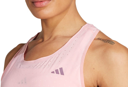 adidas Adizero Womens Running Vest Tank Top - Pink