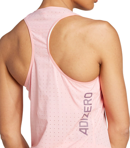 adidas Adizero Womens Running Vest Tank Top - Pink