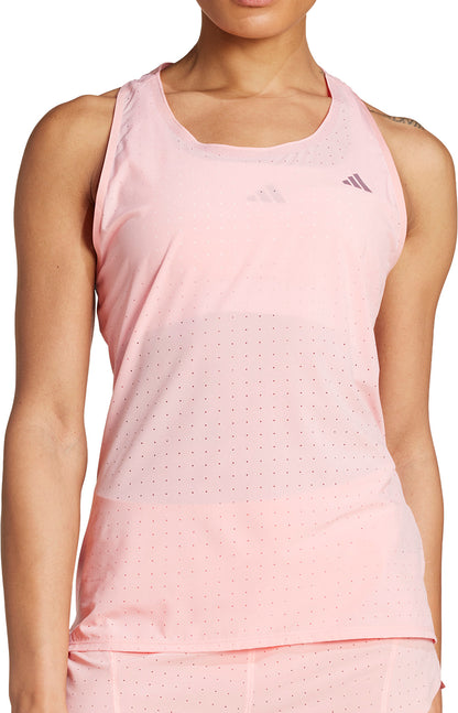 adidas Adizero Womens Running Vest Tank Top - Pink