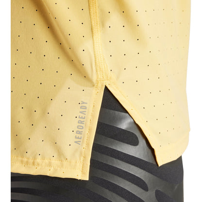 adidas Adizero Mens Running Vest - Yellow
