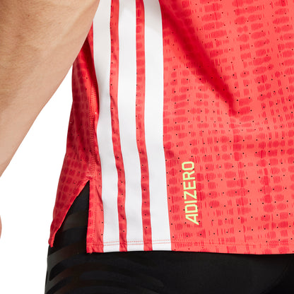 adidas Adizero Mens Running Vest - Red