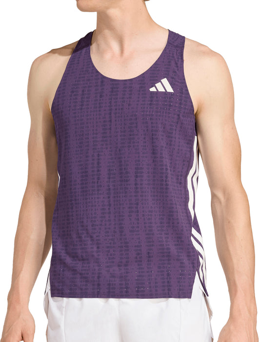 adidas Adizero Mens Running Vest - Purple