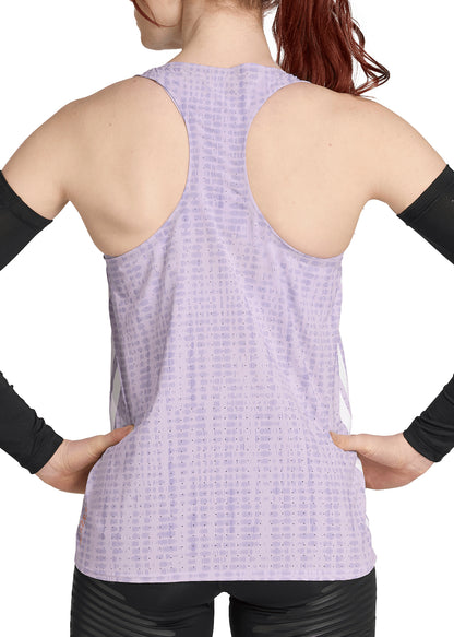 adidas Adizero Womens Running Vest Tank Top - Purple