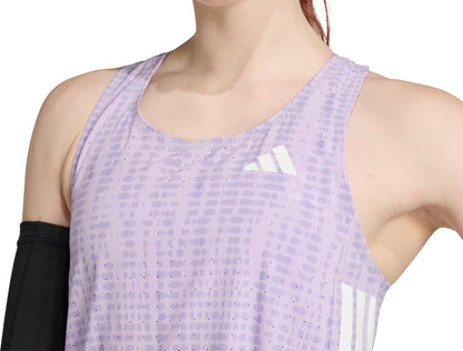 adidas Adizero Womens Running Vest Tank Top - Purple