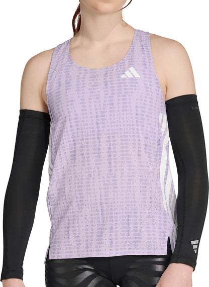 adidas Adizero Womens Running Vest Tank Top - Purple