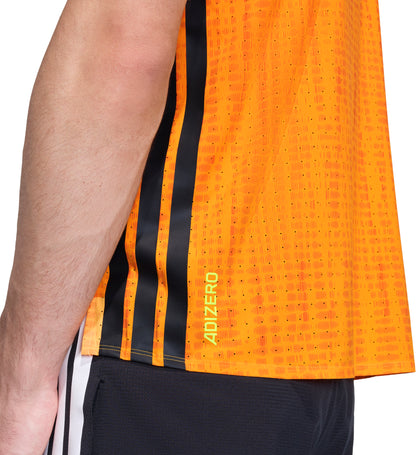 adidas Adizero Mens Running Vest - Orange