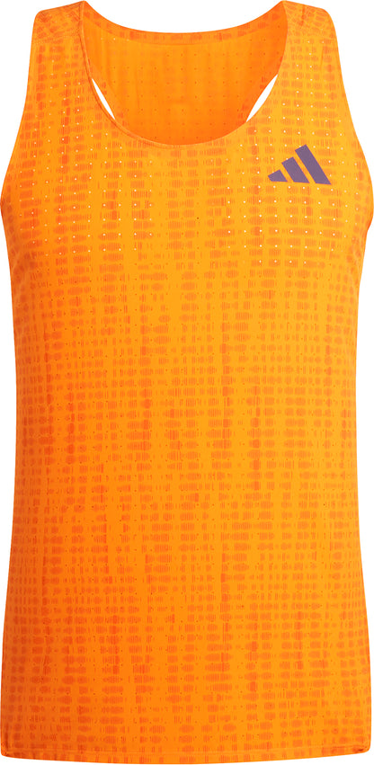 adidas Adizero Mens Running Vest - Orange