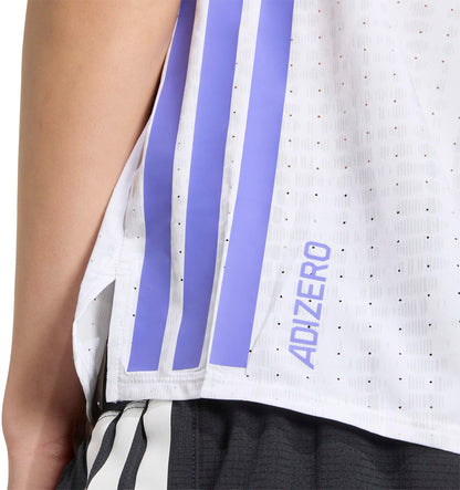 adidas Adizero Womens Running Vest Tank Top - White