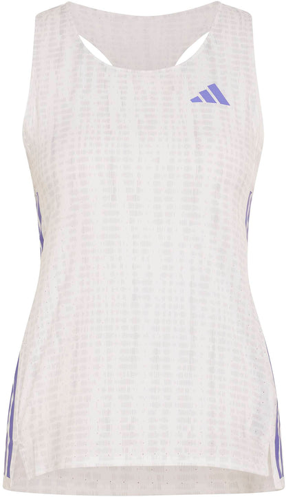 adidas Adizero Womens Running Vest Tank Top - White
