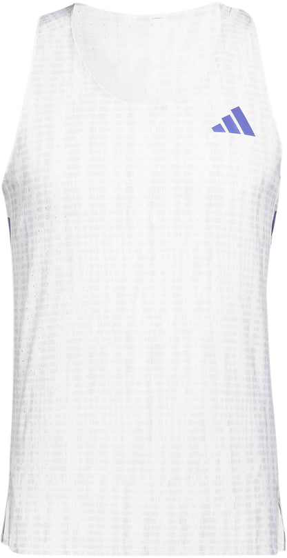 adidas Adizero Mens Running Vest - White