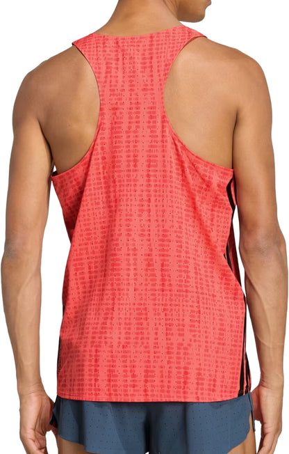 adidas Adizero Mens Running Vest - Red