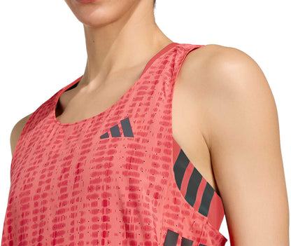 adidas Adizero Womens Running Vest Tank Top - Red