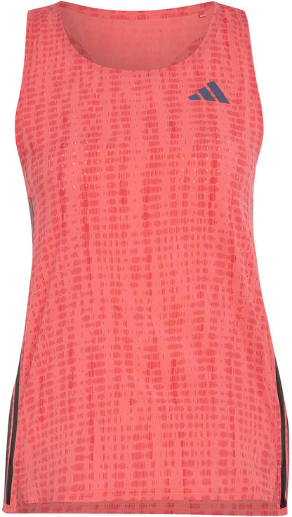 adidas Adizero Womens Running Vest Tank Top - Red