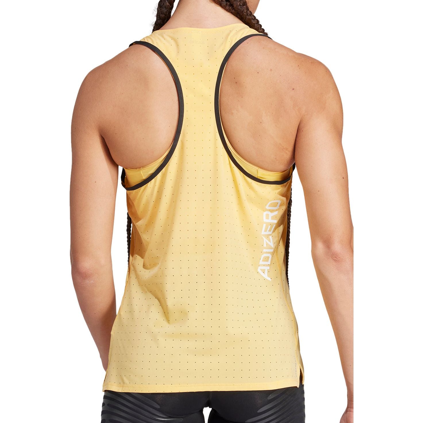 adidas Adizero Womens Running Vest Tank Top - Yellow – Start Fitness