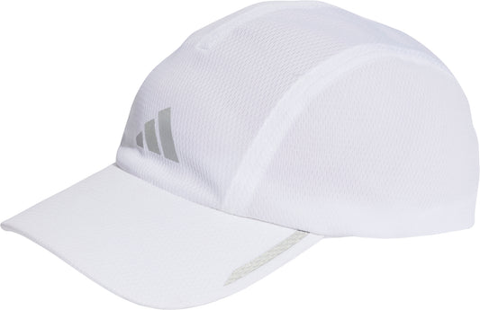 adidas AeroReady 4 Panel Mesh Running Cap - White