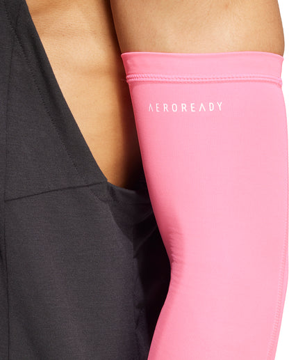 adidas AeroReady Running Arm Sleeves - Pink