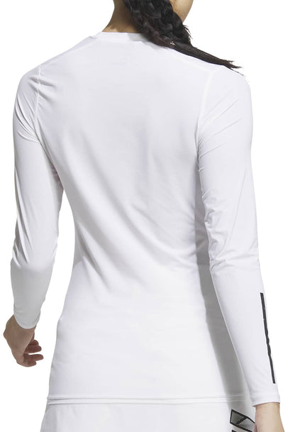 adidas AeroReady Base Layer Long Sleeve Womens Golf Top - White