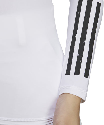 adidas AeroReady Base Layer Long Sleeve Womens Golf Top - White