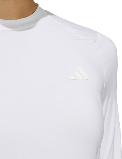 adidas AeroReady Base Layer Long Sleeve Womens Golf Top - White