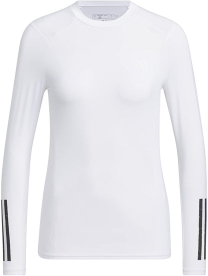 adidas AeroReady Base Layer Long Sleeve Womens Golf Top - White