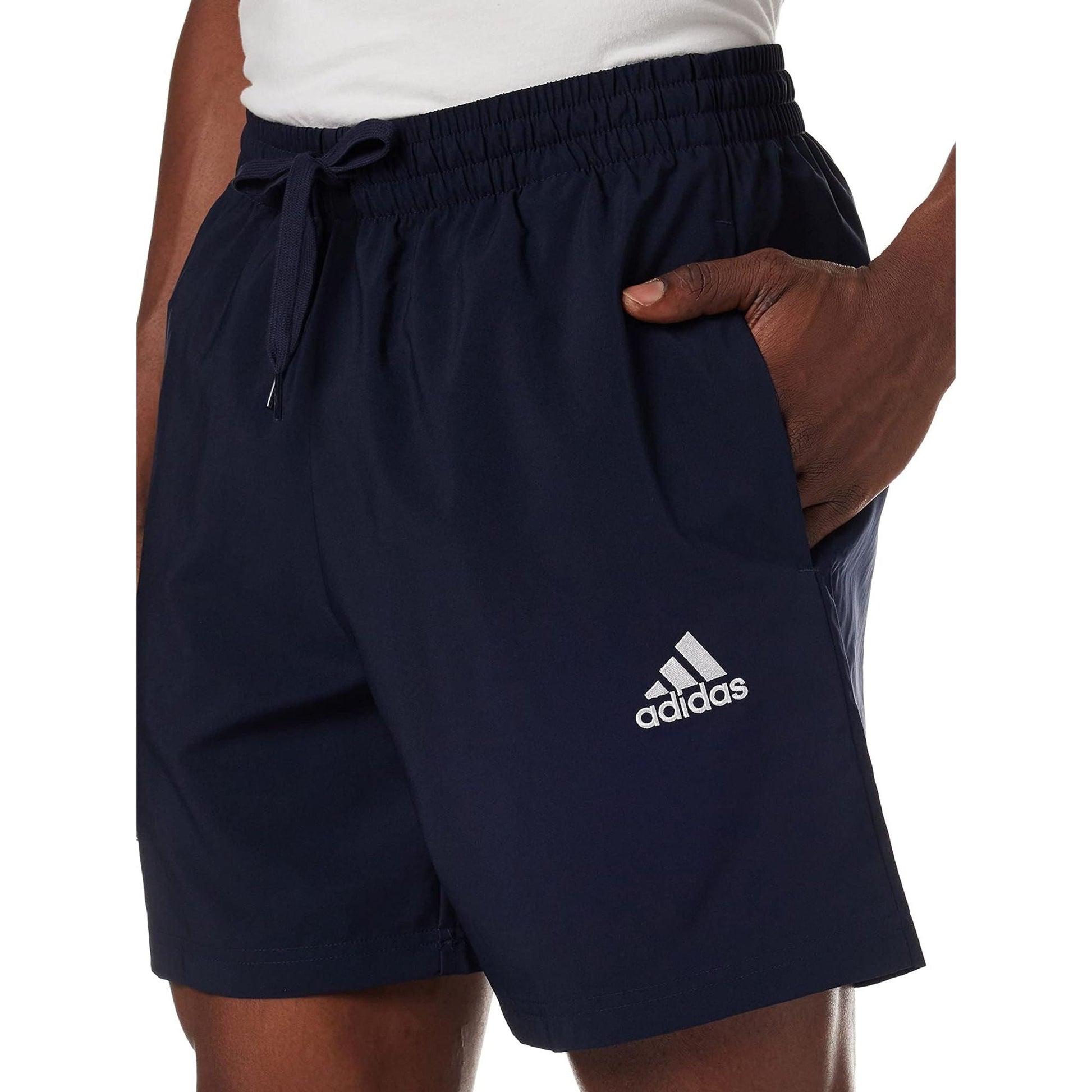 Adidas Essentials Adidas Blue Shorts Mens Short Adidas Essentials