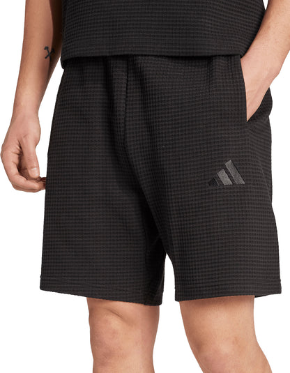 adidas All SZN Waffle Knit 7 Inch Mens Shorts - Black