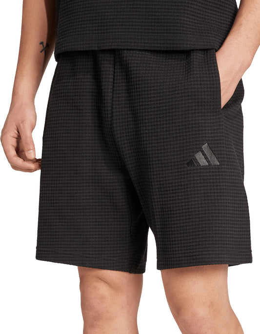 adidas All SZN Waffle Knit 7 Inch Mens Shorts - Black