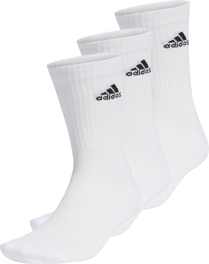 adidas Cushioned (3 Pack) Crew Socks - White