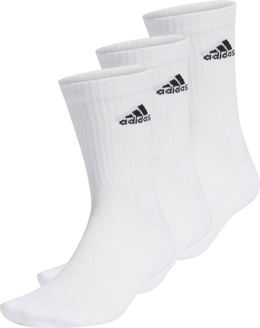 adidas Cushioned (3 Pack) Crew Socks - White