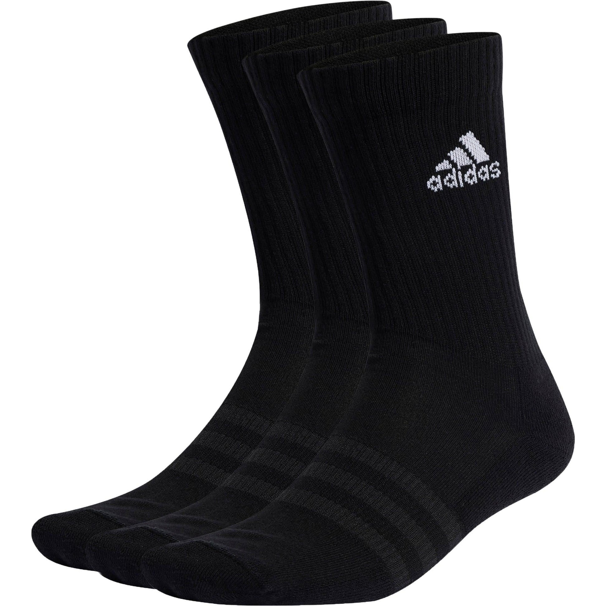 adidas Cushioned (3 Pack) Crew Training Socks Black – Start Fitness