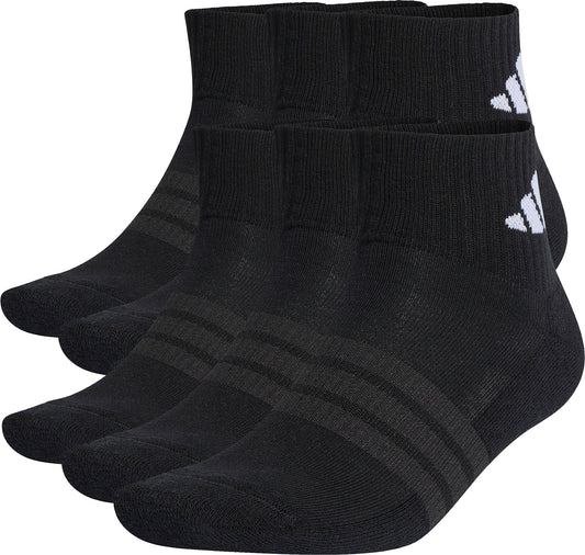adidas Cushioned Essentials (6 Pack) Ankle Socks - Black