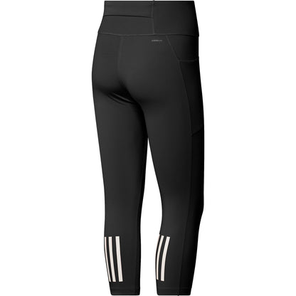 adidas DailyRun Womens 3/4 Capri Running Tights - Black